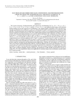 ELECTRON-ION RECOMBINATION RATE