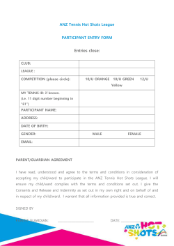 ANZ Hot Shots Terms and Conditions