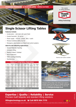 Single Action - Lifting Technology
