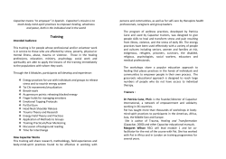 Training - St Antony`s Priory