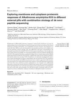 Exploring membrane and cytoplasm proteomic responses of