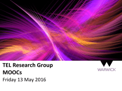 TEL Research Group MOOCs