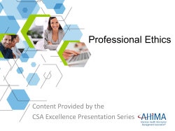 Professional Ethics
