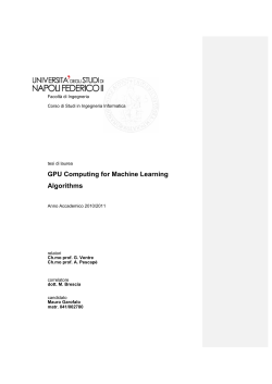 GPU Computing for Machine Learning Algorithms - DAME