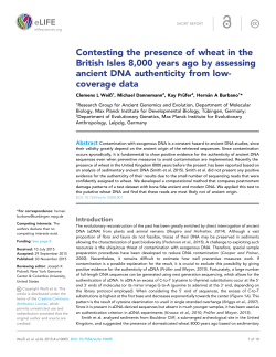 Contesting the presence of wheat in the British Isles 8,000 years ago