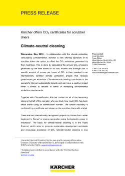 press release - kaercher