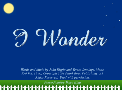 I Wonder - Bulletin Boards for the Music Classroom