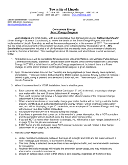 Consumers Energy Smart Energy Program Information