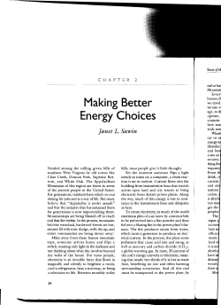 Making Better Energy Choices - Sources (restricted access)