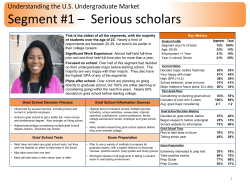 Segment #1 &ndash; Serious scholars