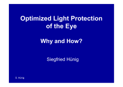 Optimized Light Protection of the Eye