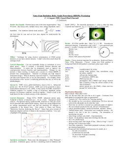 Notes from Radiation Belts, Sankt-Petersburg (RBSPb) Workshop 4