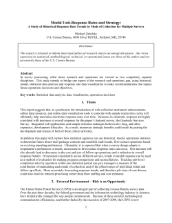 Modal Unit-Response Rates and Strategy