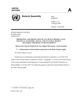 promotion and protection of all human rights, civil, political