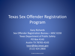 Sex Offender Registration Bureau