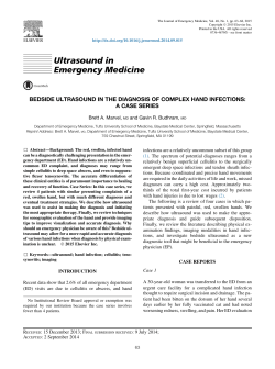 Bedside Ultrasound in the Diagnosis of Complex Hand Infections