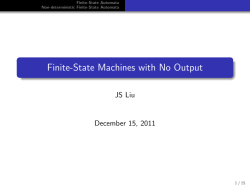 Finite-State Machines with No Output