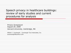 Speech privacy in buildings: A Review
