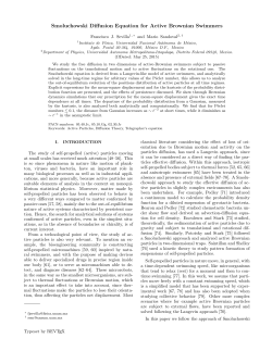 Smoluchowski Diffusion Equation for Active Brownian Swimmers