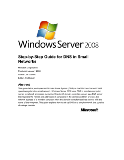 Advanced DNS Configuration