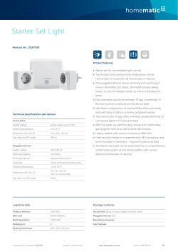 Starter Set Light - eQ-3