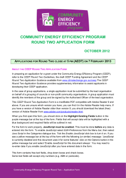 community energy efficiency program round two application form