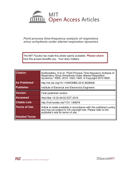 Point Process Time-Frequency Analysis of Respiratory Sinus