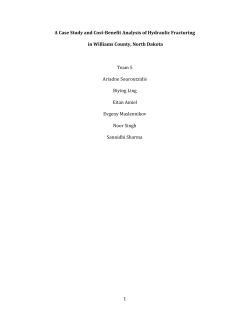 A Case Study and Cost-Benefit Analysis of Hydraulic Fracturing in