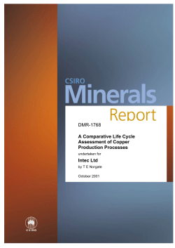 DMR-1768 A Comparative Life Cycle Assessment of