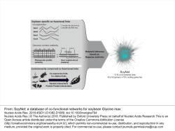 SoyNet: a database of co-functional networks for soybean Glycine max