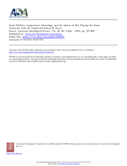 Social Welfare, Cooperators` Advantage, and the Option of Not