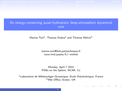 An energy-conserving quasi-hydrostatic deep