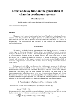 Effect of delay time on the generation of chaos in continuous