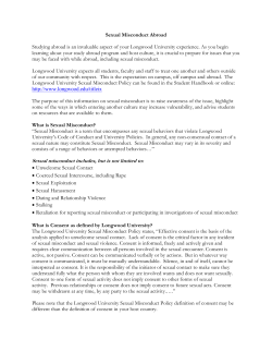 Sexual Misconduct Abroad