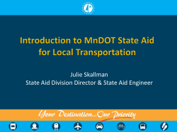 Introduction to MnDOT State Aid for Local