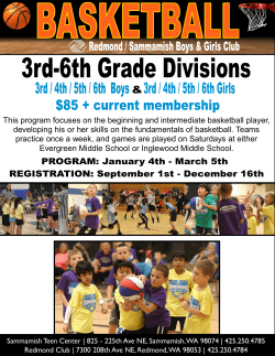 This program focuses on the beginning and intermediate basketball