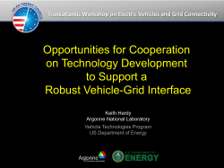 Opportunities for Cooperation on Technology Development to