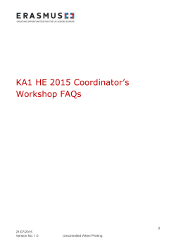Erasmus+ Document Template