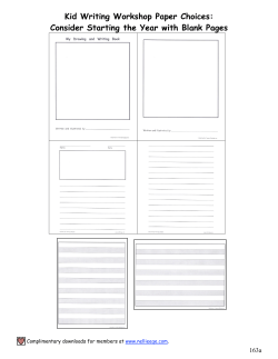 Kid Writing Workshop Paper Choices: Consider