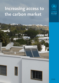 Increasing access to the carbon market