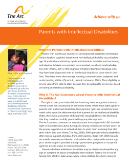 Parents with Intellectual Disabilities