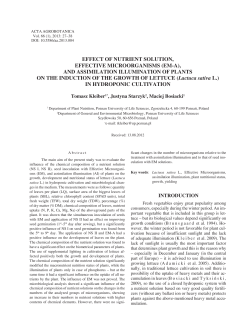 effect of nutrient solution, effective microorganisms (em-a)
