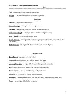 Quadrilateral Homework