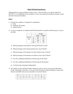 Math 138 Final Exam Review Although there are many problems on