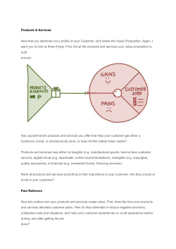 Now that you sketched out a profile of your Customer, let`s - Q