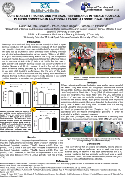 core stability training and physical performance in female football