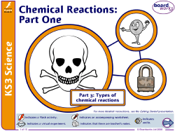 Chemical Reactions (Part One)