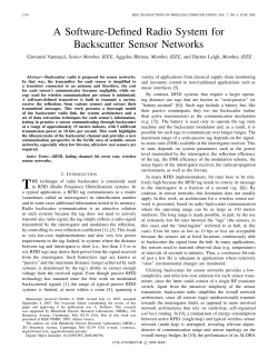 A Software-Defined Radio System for Backscatter