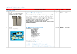 ALAT LABORATORIUM UJI NARKOBA No Kind of Equipment