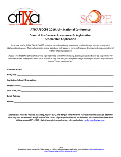 ATIXA/SCOPE 2016 Joint National Conference General Conference